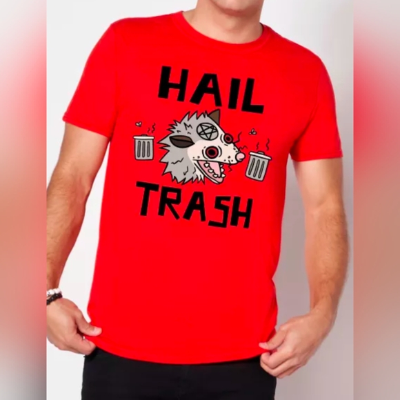 Spencer's Hail Trash Opossum T Shirt - Picture 1 of 4
